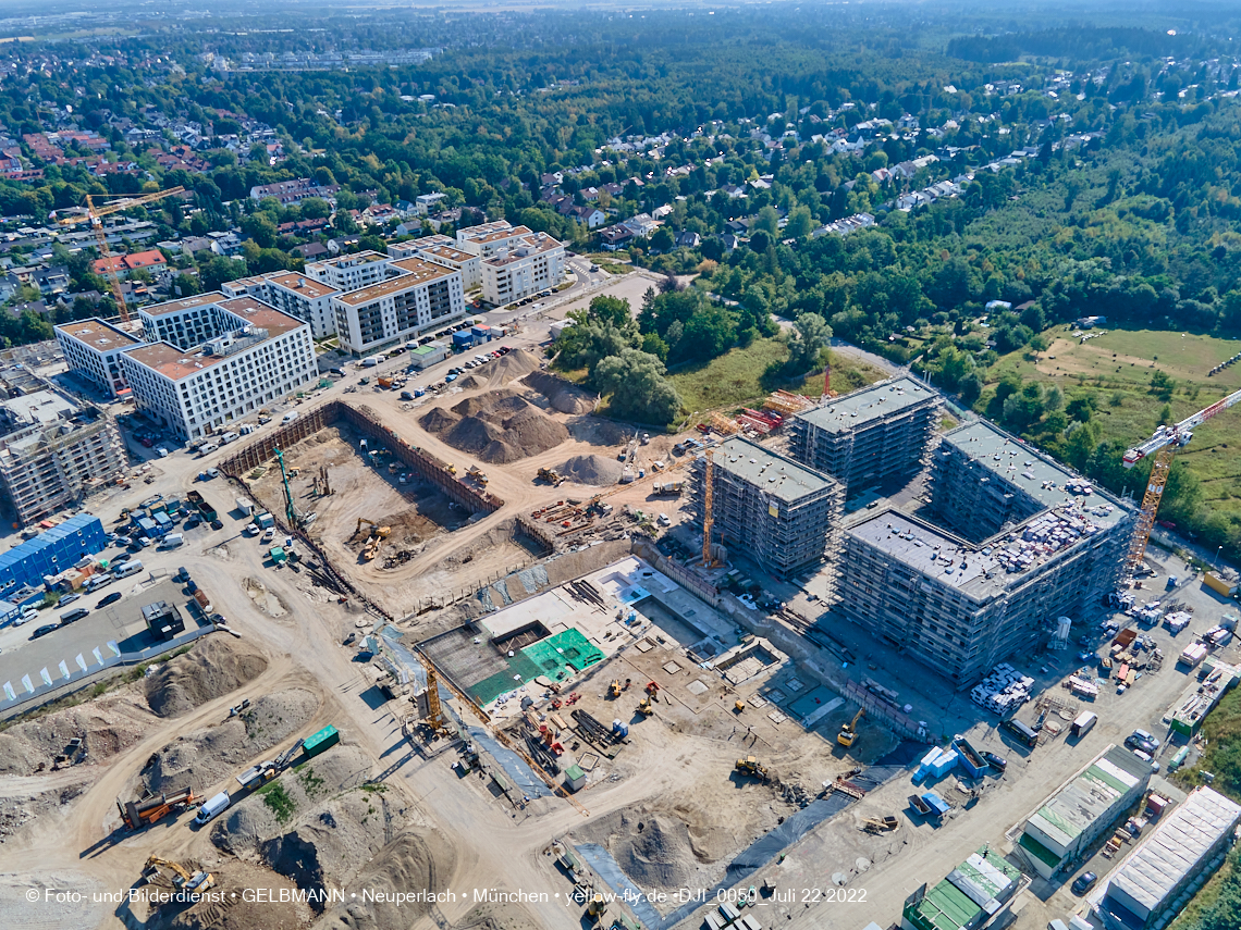 22.07.2022 - Baustelle Alexisqaurtier und Pandion Verde in Neuperlach